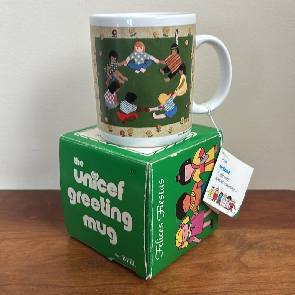 Vintage UNICEF Greeting Mug